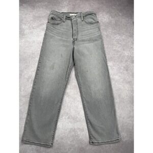 Levis Ribcage Straight Ankle Jeans Womens 29 High Rise Button Fly‎ Denim Pants